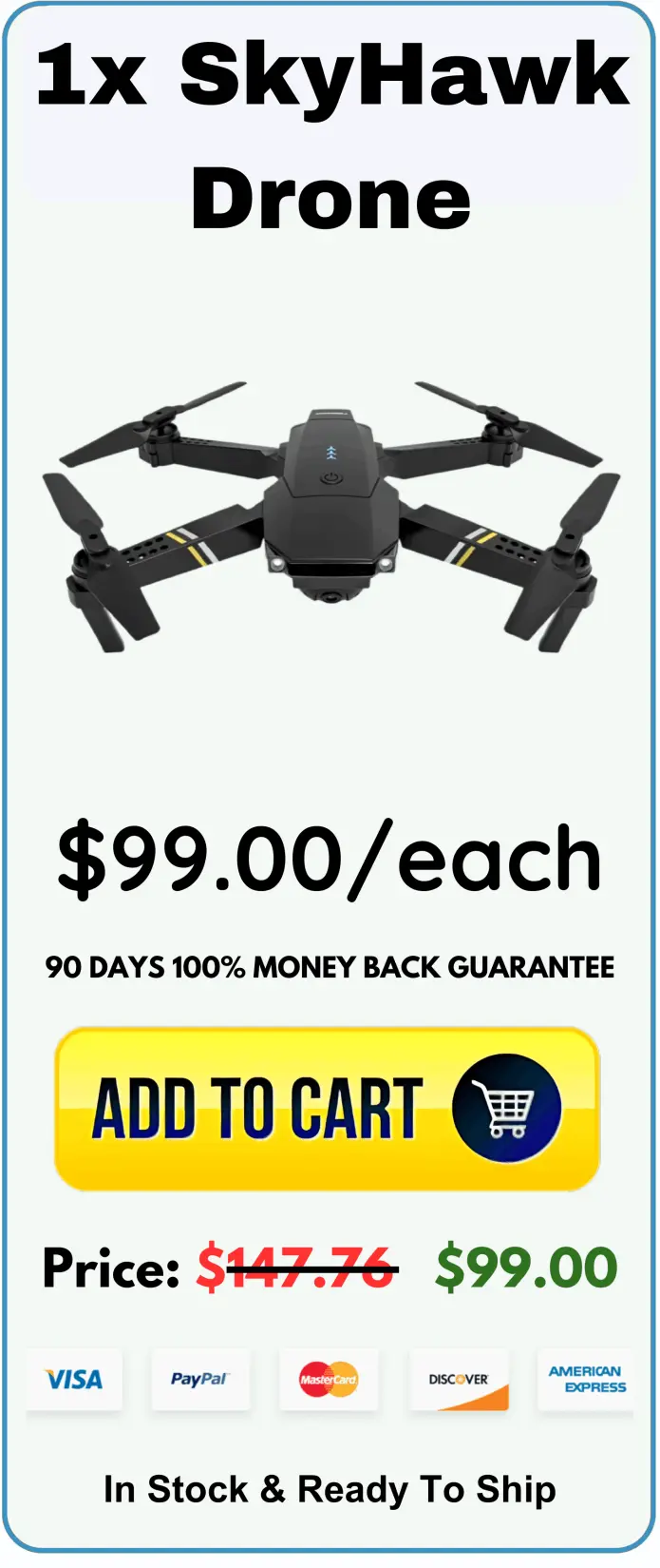 SkyHawk 4K Drone price 